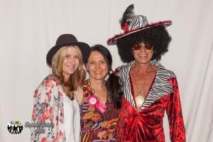 The wonderful Stephanie (centre) with some funky 70 's dudes!